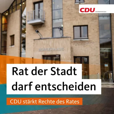 Rat der Stadt Selm darf doch entscheiden