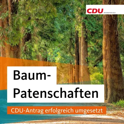 CDU-Antrag zu Baum-Patenschaften umgesetzt