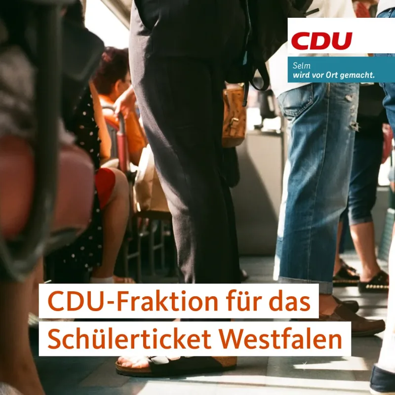 CDU-Fraktion für die Einführung des Schülerticket Westfalen
