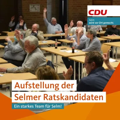 Kommunalwahl in Selm: Bei der CDU Selm soll es die Mischung machen!