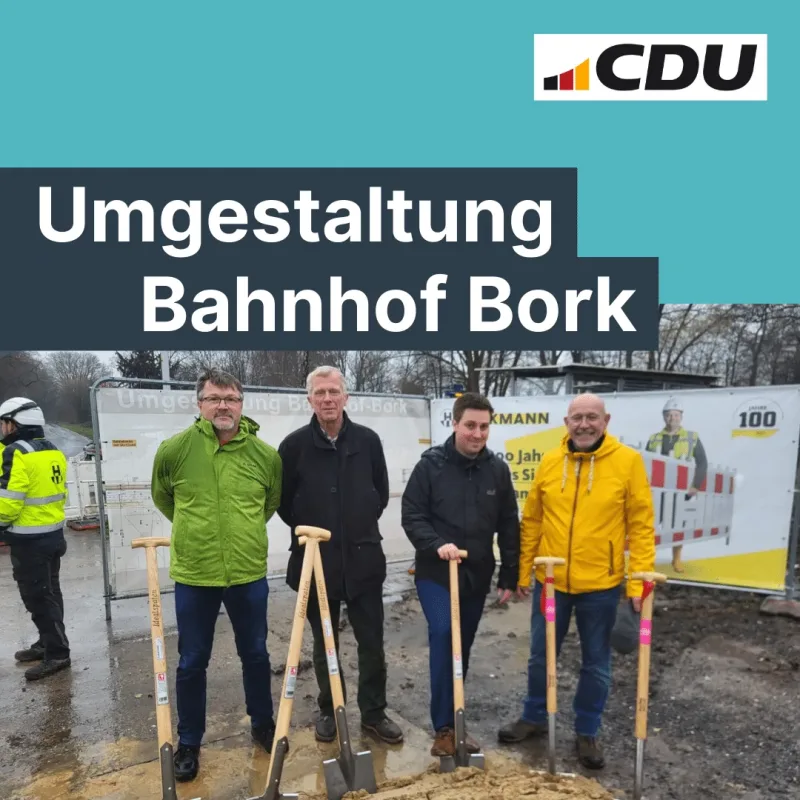 Spatenstich Umgestaltung Bahnhof Bork