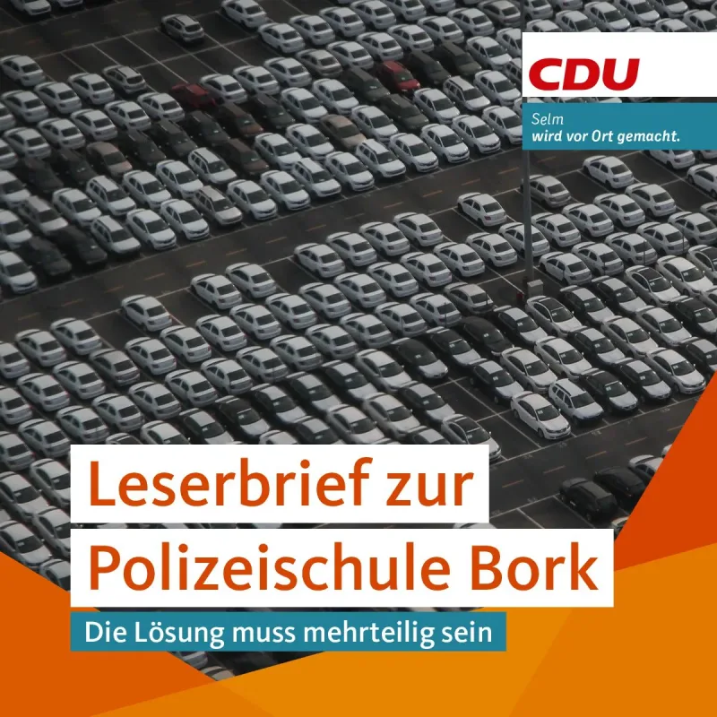 Leserbrief der JU Selm zur Situation rund um die Unterbringung der Polizeischüler in Bork