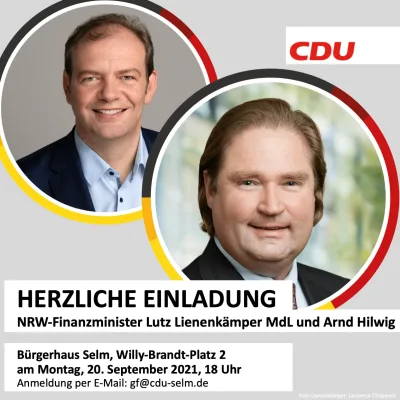 NRW-Finanzminister Lutz Lienenkämper besucht Selm