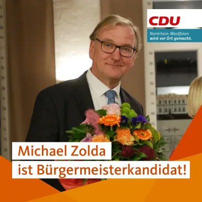 CDU will mit Michael Zolda den nächsten Bürgermeister stellen in Selm