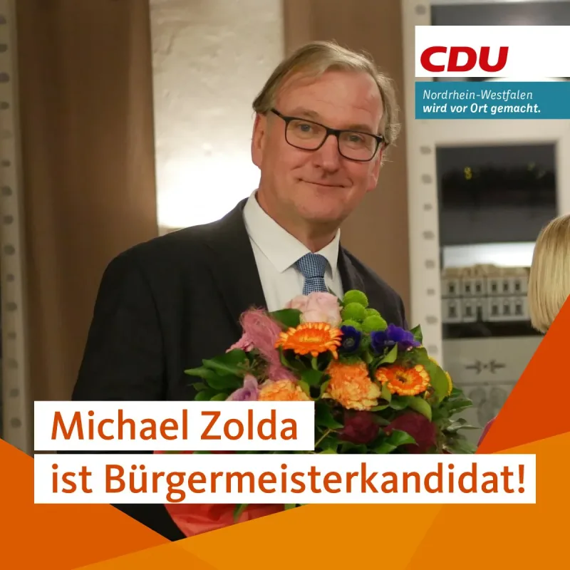 CDU will mit Michael Zolda den nächsten Bürgermeister stellen in Selm