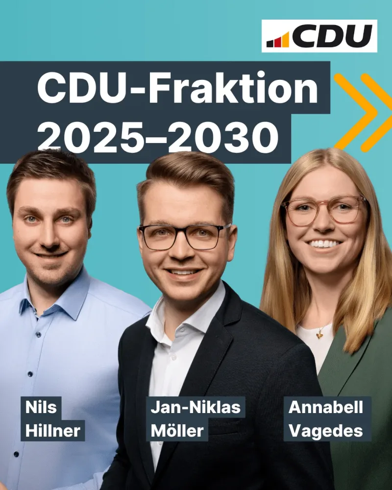 Jan-Niklas Möller führt zukünftig die CDU-Fraktion – Neue CDU-Ratsfraktion konstituiert