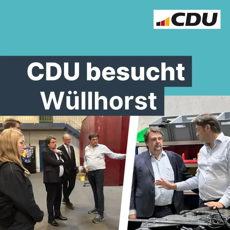 CDU Selm und Dennis Radtke MdEP besuchen Wüllhorst Fahrzeugbau