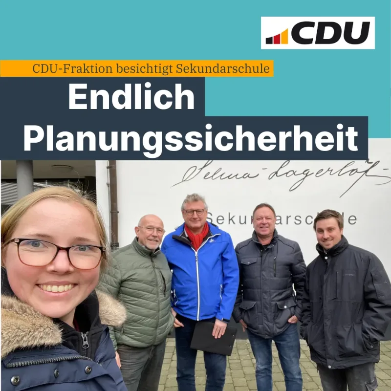 Endlich Planungssicherheit für die Sekundarschule