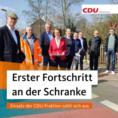 Erster Fortschritt an der Schranke Olfener Straße
