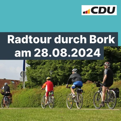 Radtour durch Bork am 28.08.2024