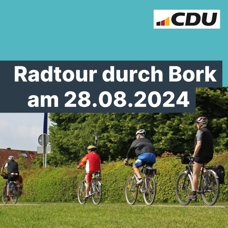 Radtour durch Bork am 28.08.2024